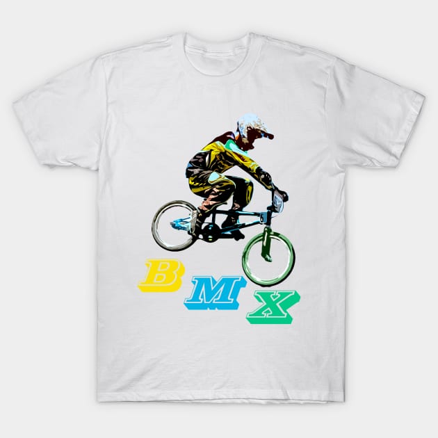 bmx T-Shirt by rickylabellevie